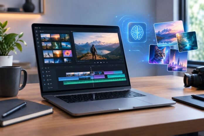 AI-powered video editing and AI image generation